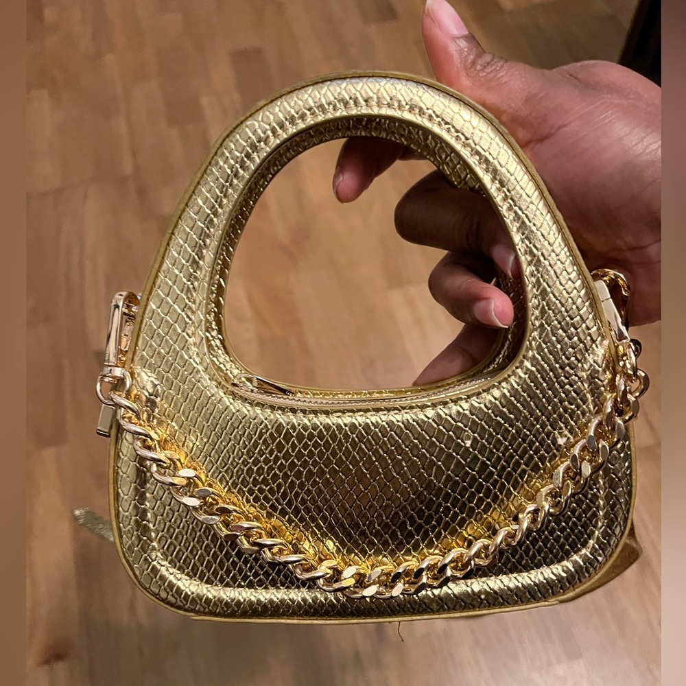 Mini gold bag